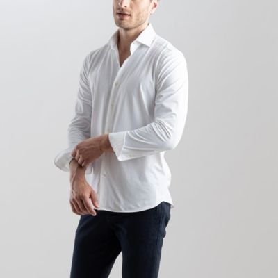 Camicia uomo TECNO tinta unita no stiro